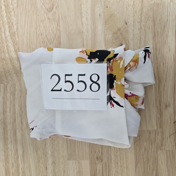 A.L.C. Tank Top Womens 8 White Floral Sleeveless Bow Tie Front Blouse Summer - Picture 8 of 8